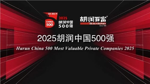榮登2025胡潤中國500強｜中偉新材位列第336位，連續三年上榜彰顯發展韌性